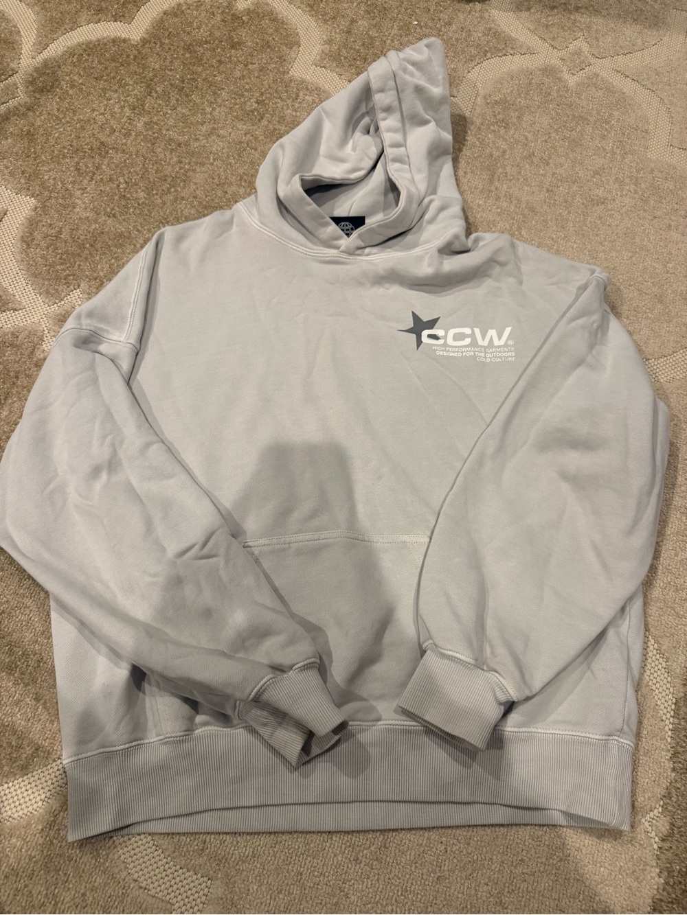 Cold culture worldwide Light Gray Hoodie with Star Logo